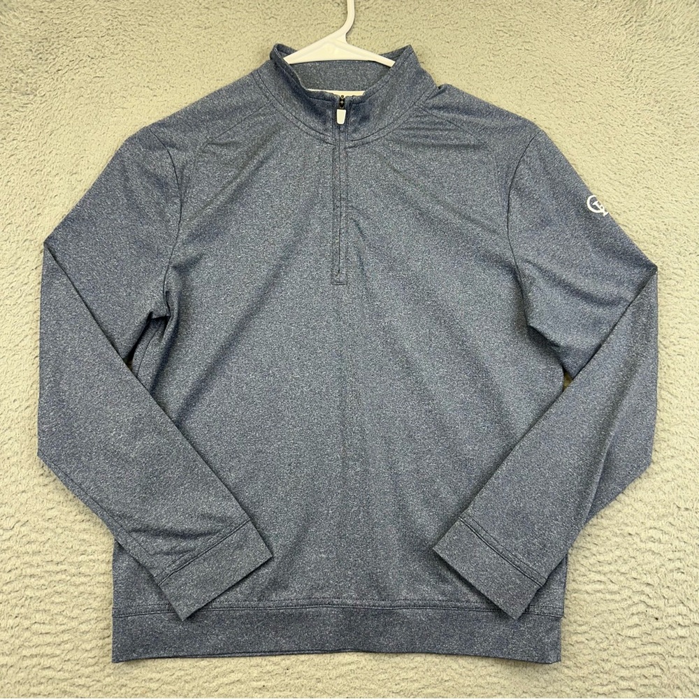 Johnnie O Sweater Boys 10 Medium Blue 1/4‎ Zip Puller Over Golf Casual School